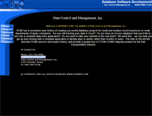 Tablet Screenshot of dcminfo.com